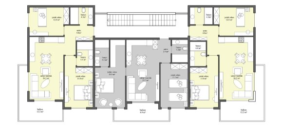 شقة 2+1 في Side, Turkey رقم 7828 10