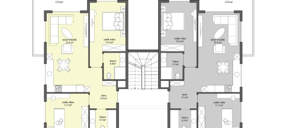 شقة 2+1 في Side, Turkey رقم 7828 8