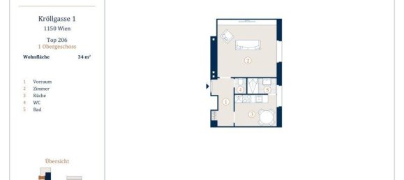 استوديو في Rudolfsheim-Funfhaus, Austria رقم 241745 11