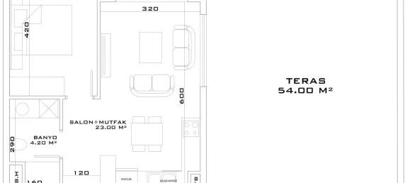 Apartment 1+1 in Aksu, Turkey No. 32844 26
