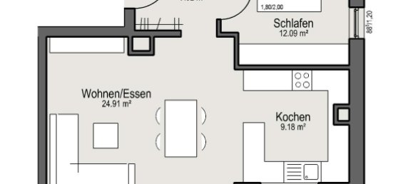 2 Schlafzimmer Haus in Heidenheim, Germany, Nr. 37717 3