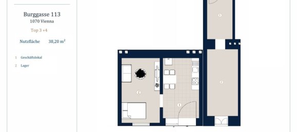 Gewerbliche Immobilie in Neubau, Austria 38m², Nr. 17942 5