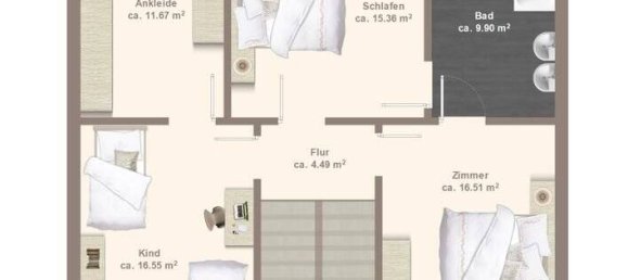 Casa de 6 divisões em Saarbrucken, Germany N.º 11496 24