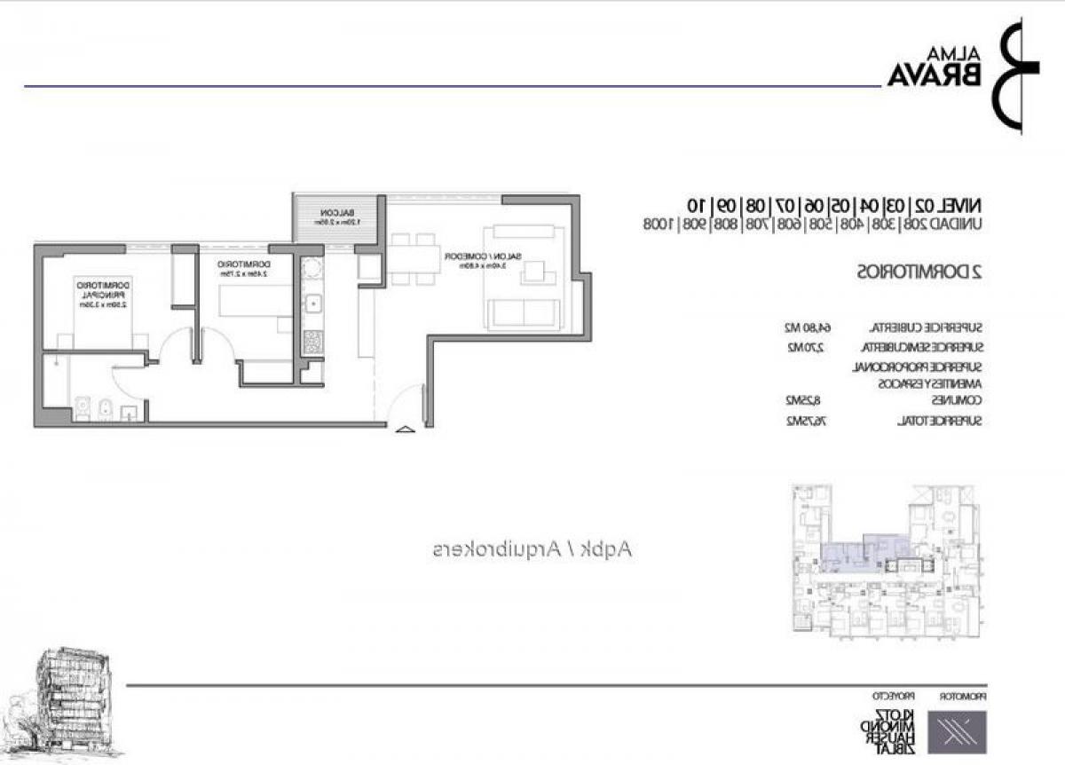 2 bedrooms Apartment in Montevideo, Uruguay No. 3664