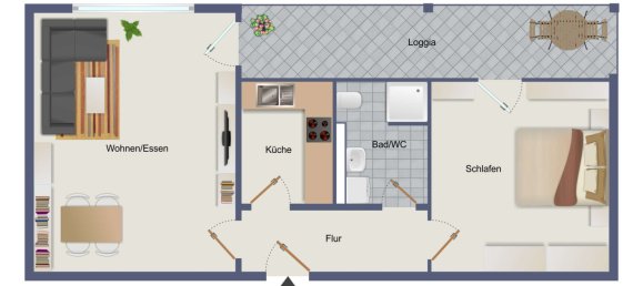 Apartamento de 1 dormitorio en Unterallgau, Germany No. 210138 9