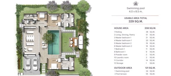 3 bedrooms Villa in Bang Tao, Thailand No. 8580 14