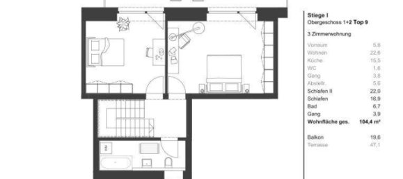 Apartamento de 3 habitaciónes en Vienna, Austria No. 76333 14