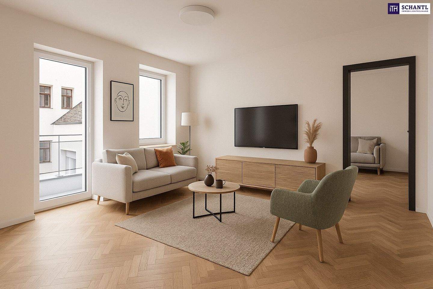 Квартира с 3 комнатами в Оттакринг, Австрия № 201401