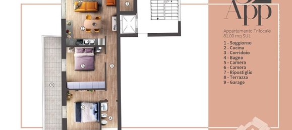 2 bedrooms Apartment in Florence, Italy No. 121180 13