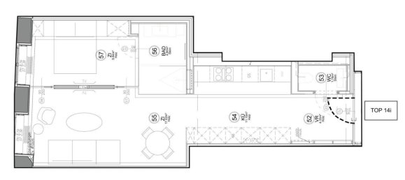 Квартира с 2 комнатами в Вена, Австрия № 135476 7