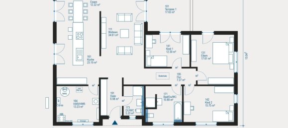 Bungalow de 3 dormitorios en Vogelsbergkreis, Germany No. 277598 2