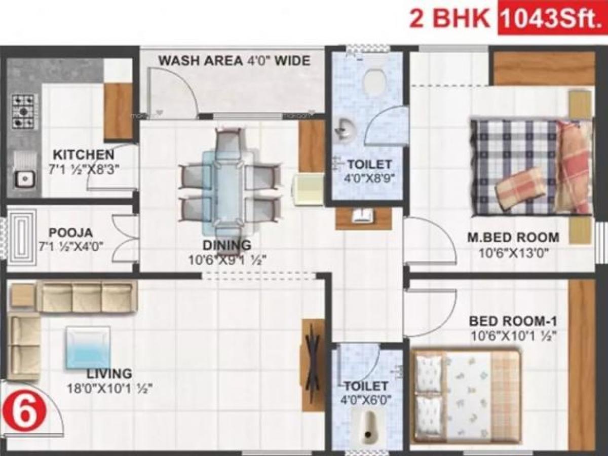 2 bedrooms House in Visakhapatnam, India No. 44662