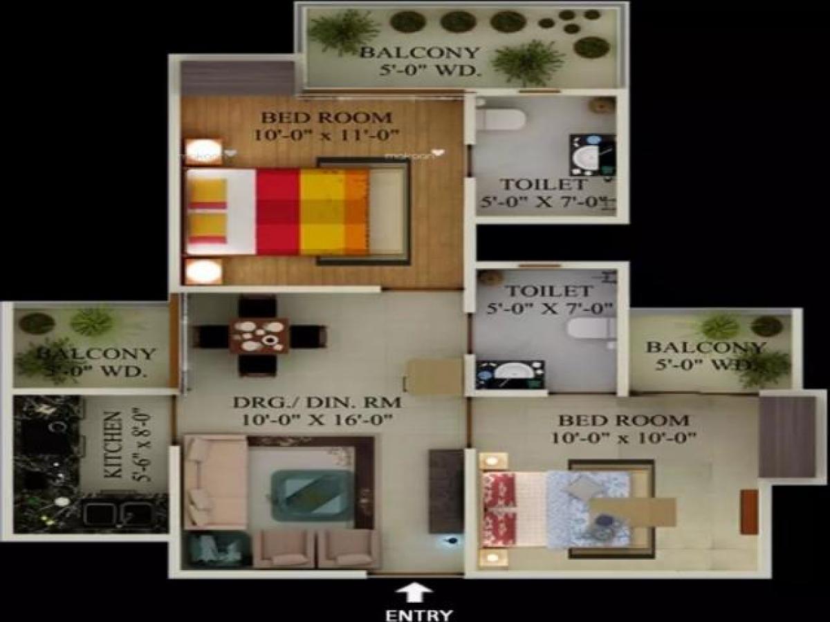 2 bedrooms House in Noida, India No. 67820