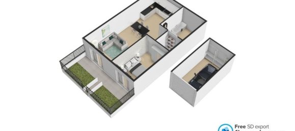 3 rooms Apartment in Genoa, Italy No. 278107 32