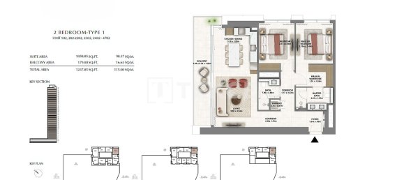 Квартира с 3 спальнями в Дубай, ОАЭ № 111808 21