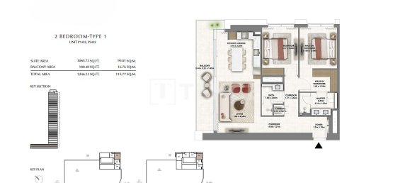 Квартира с 3 спальнями в Дубай, ОАЭ № 111808 20