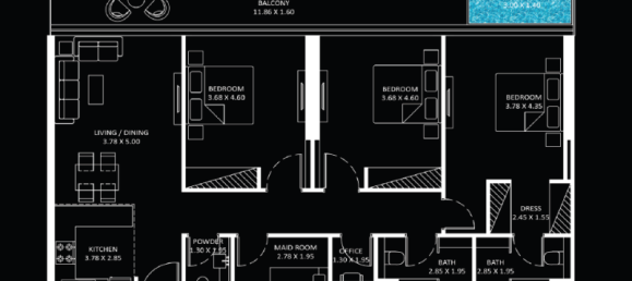 Estudio en Business Bay, UAE No. 121487 12