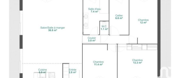 3 غرف نوم فيلا في Tournus, France رقم 203703 13