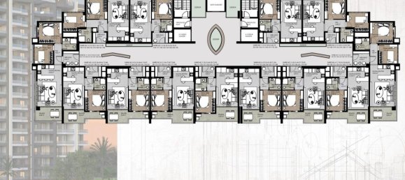 2 rooms Apartment in Mersin, Turkey No. 30128 30