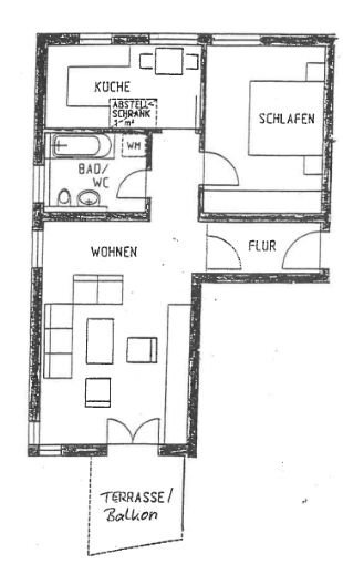 2-Zimmer Wohnung in Zwickau, Germany, Nr. 164592