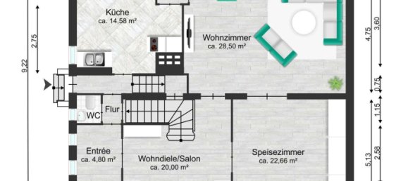 5 غرف نوم تاون هاوس في Dahlem, Germany رقم 110963 21