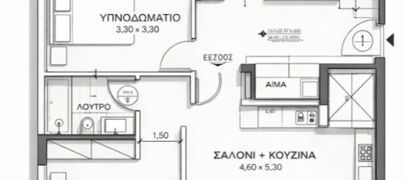 Квартира с 2 спальнями в Афины, Центральные Афины, Аттика, Греция № 69644 3