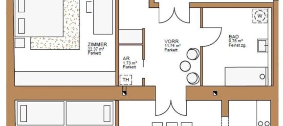 3 rooms Apartment in Wahring, Austria No. 261001 16