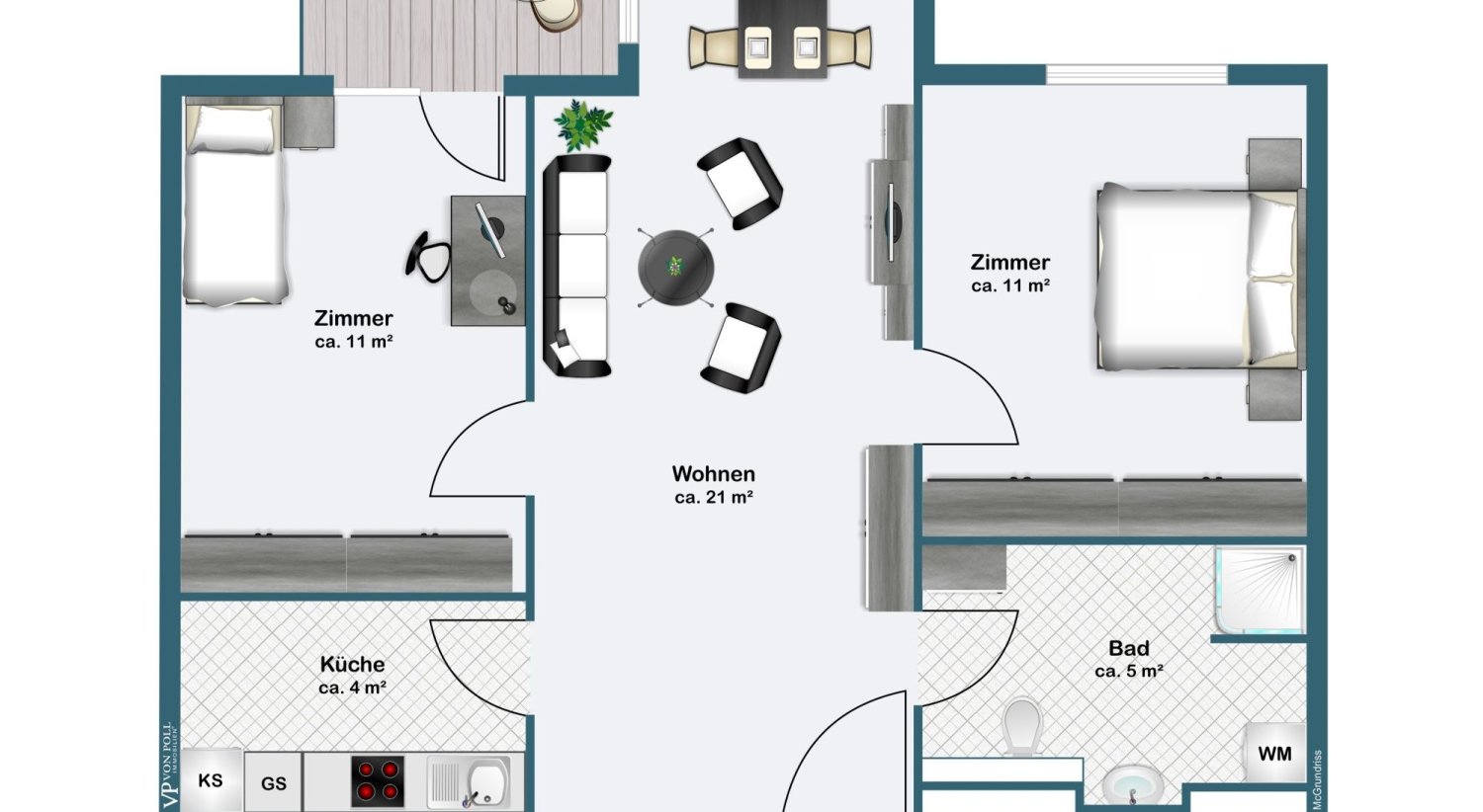 Apartamento T1 em Innsbruck-Stadt, Austria N.º 109169