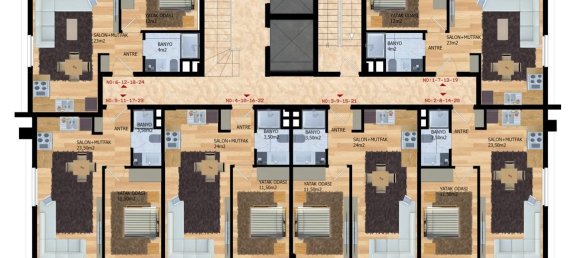 Ático de 2 habitaciónes en Mahmutlar, Turkey No. 10026 14