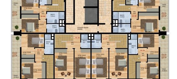 Ático de 2 habitaciónes en Mahmutlar, Turkey No. 10026 13