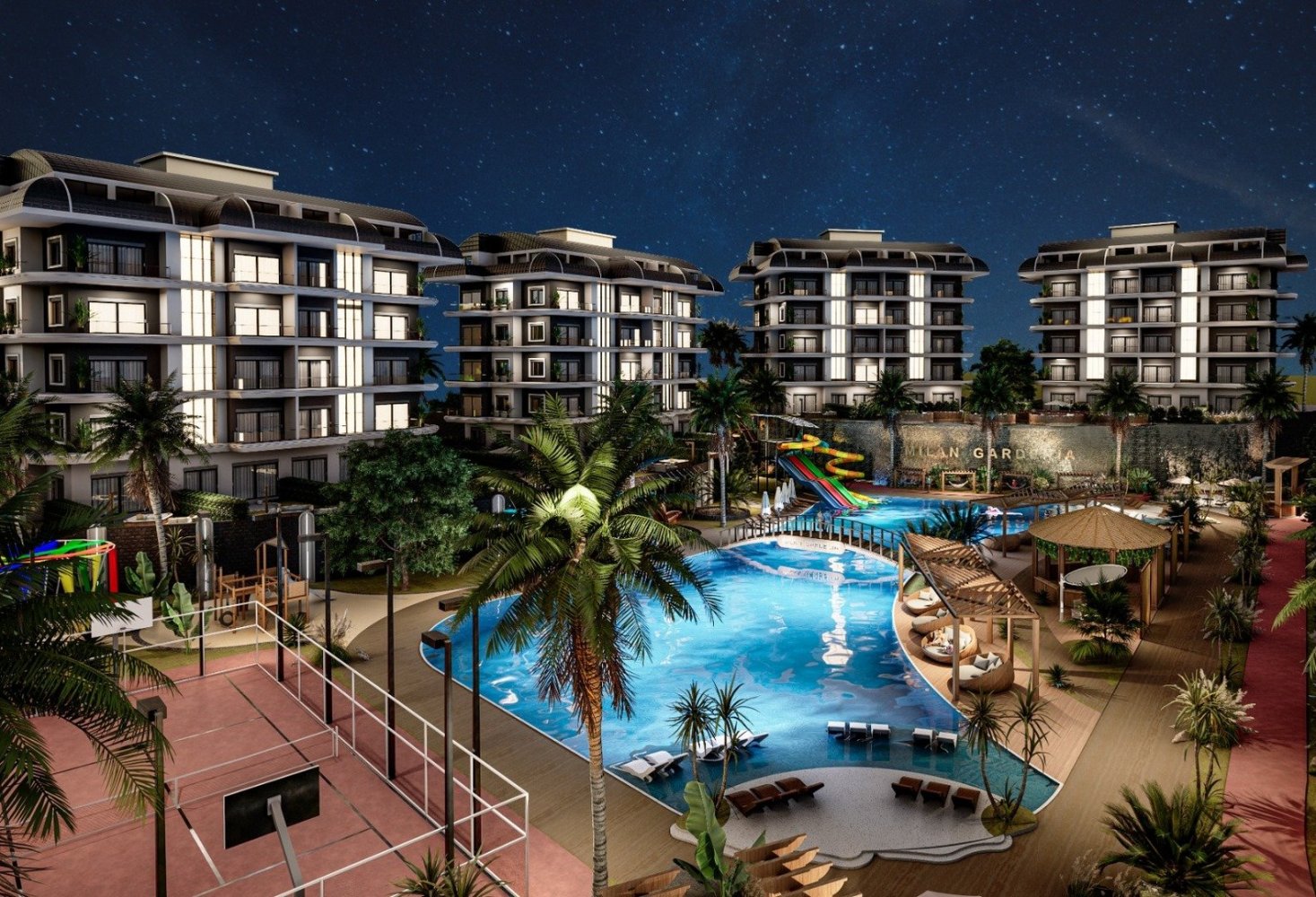 Apartamento 1+1 em Kargicak, Turkey N.º 13617