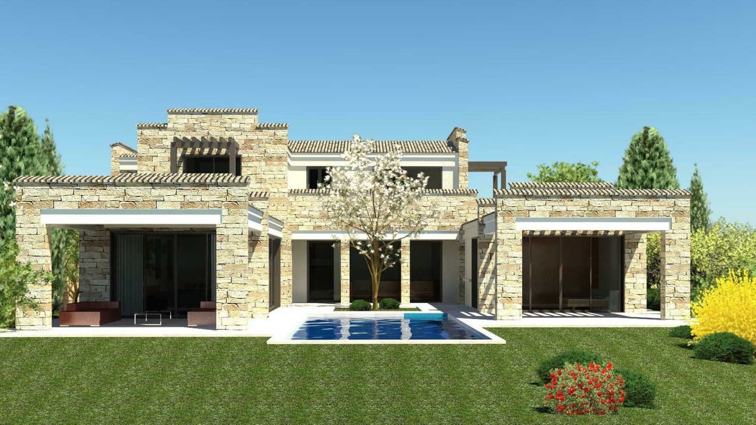 3 غرف نوم فيلا في IMPERIAL RESIDENCES, Kouklia, Cyprus رقم 17407