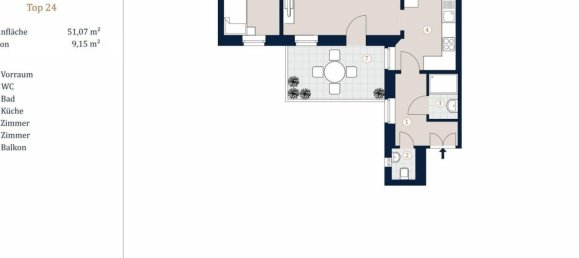Apartamento de 2 habitaciónes en Leopoldstadt, Austria No. 146522 10