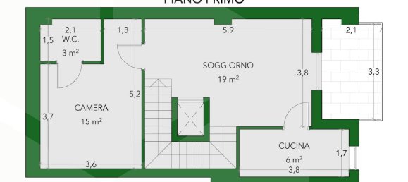 Дом с 4 комнатами в Чериньола, Италия № 20246 3