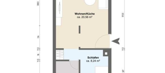 2-Zimmer Wohnung in Heilbronn, Germany, Nr. 304405 12