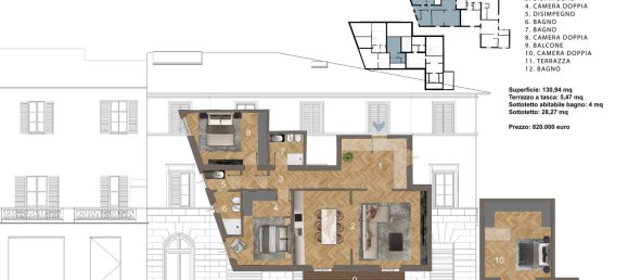 6 rooms Apartment in Florence, Italy No. 44491 7