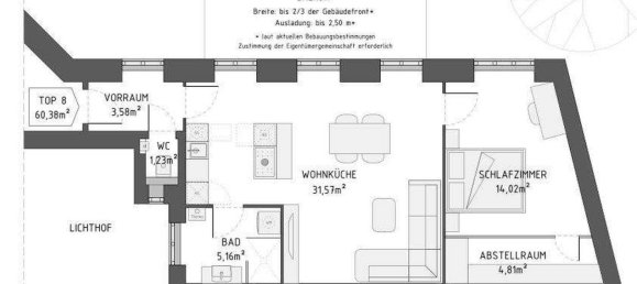 Apartamento de 2 habitaciónes en Leopoldstadt, Austria No. 170626 13