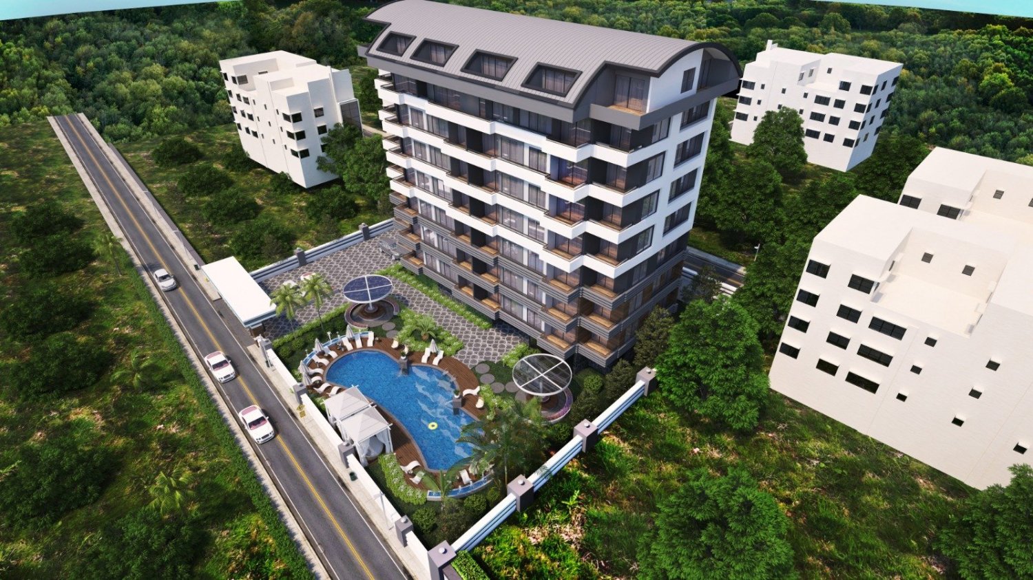 Apartment 1+1 in Alanya, Turkey No. 24215