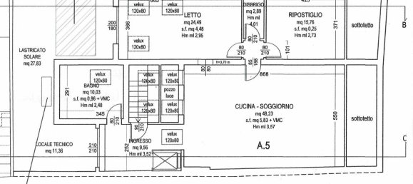 4 rooms Penthouse in Padua, Italy No. 148592 9