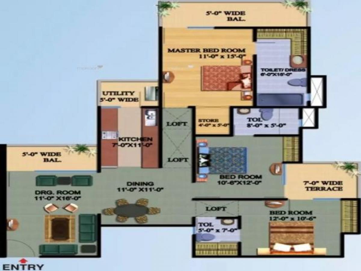 3 Schlafzimmer Haus in Ghaziabad, India, Nr. 54823