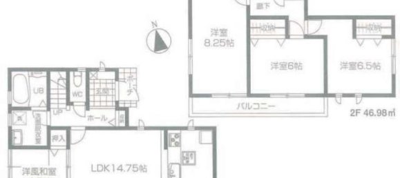 Дом с 4 спальнями в Токио, Япония № 6299 2