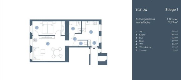 2غرفة شقة في Wieden, Austria رقم 196180 3