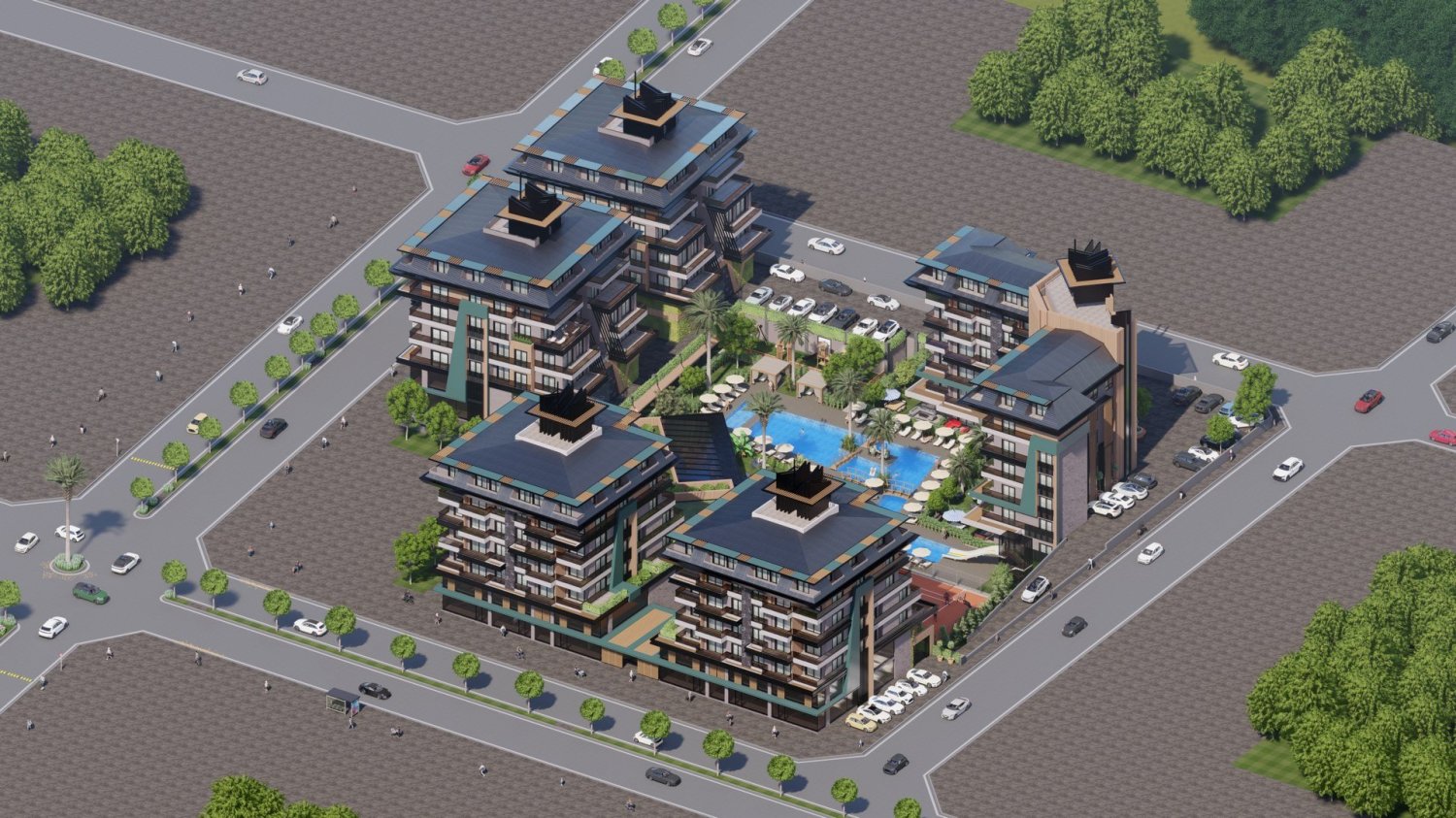 Apartamento 2+1 em Kargicak, Turkey N.º 14260