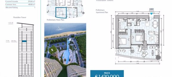 2 Schlafzimmer Wohnung in Limassol, Cyprus, Nr. 9521 27