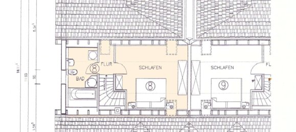 Дуплекс с 1 спальней в Цвиккау, Германия № 221098 3