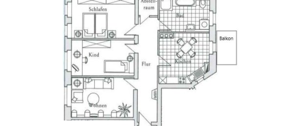 3-salle Appartement à Chemnitz, Germany No. 110362 5