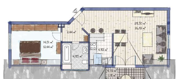 1 Schlafzimmer Wohnung in Heilbronn, Germany, Nr. 262106 11