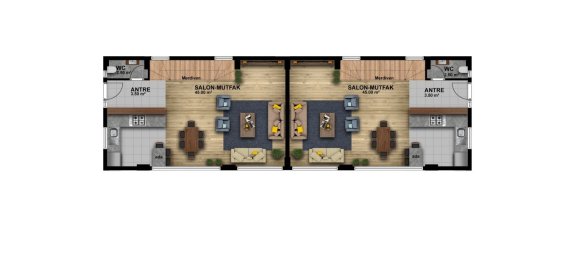 Вилла с 5 комнатами в Мезитли, Турция № 22762 7