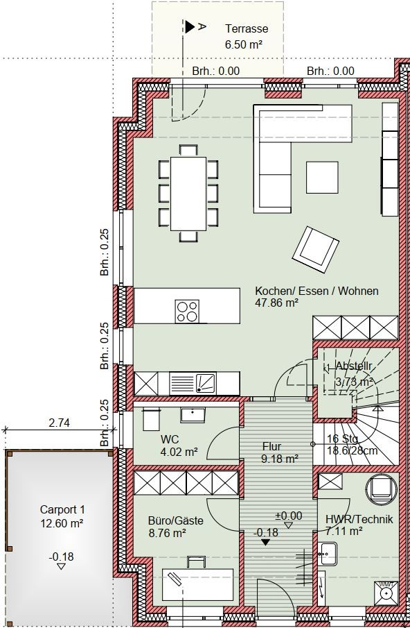 Таунхаус с 5 комнатами в Ольденбург, Германия № 139707