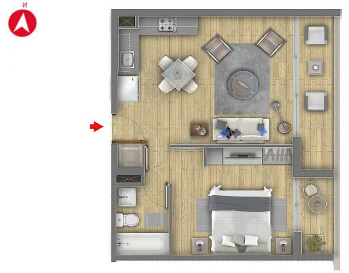 Studio in Villa O'Higgins, Chile No. 4614